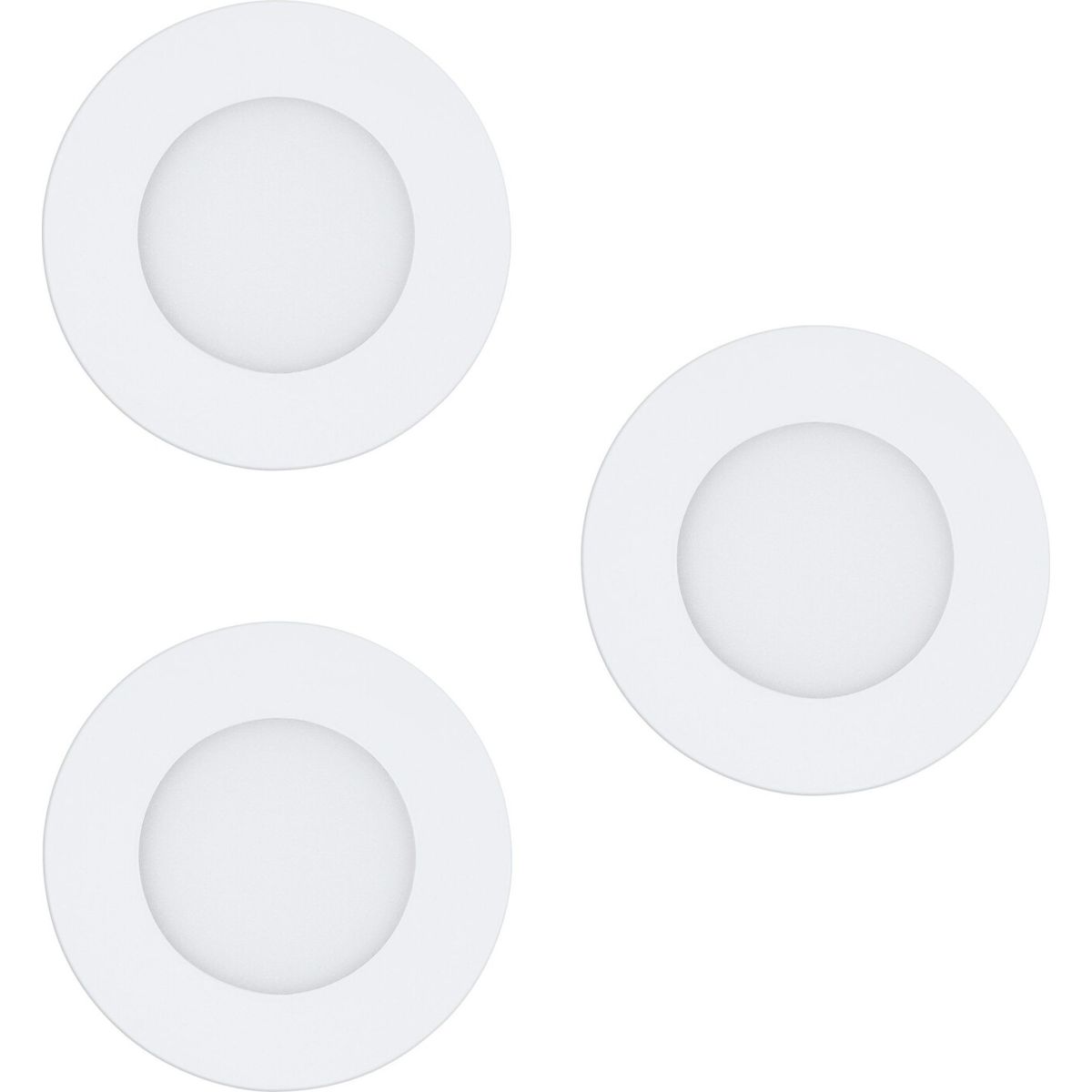 Eglo - 3x Fueva-z Indbygningsspot - Hvid ø8,5 Tw Zigbee Bt