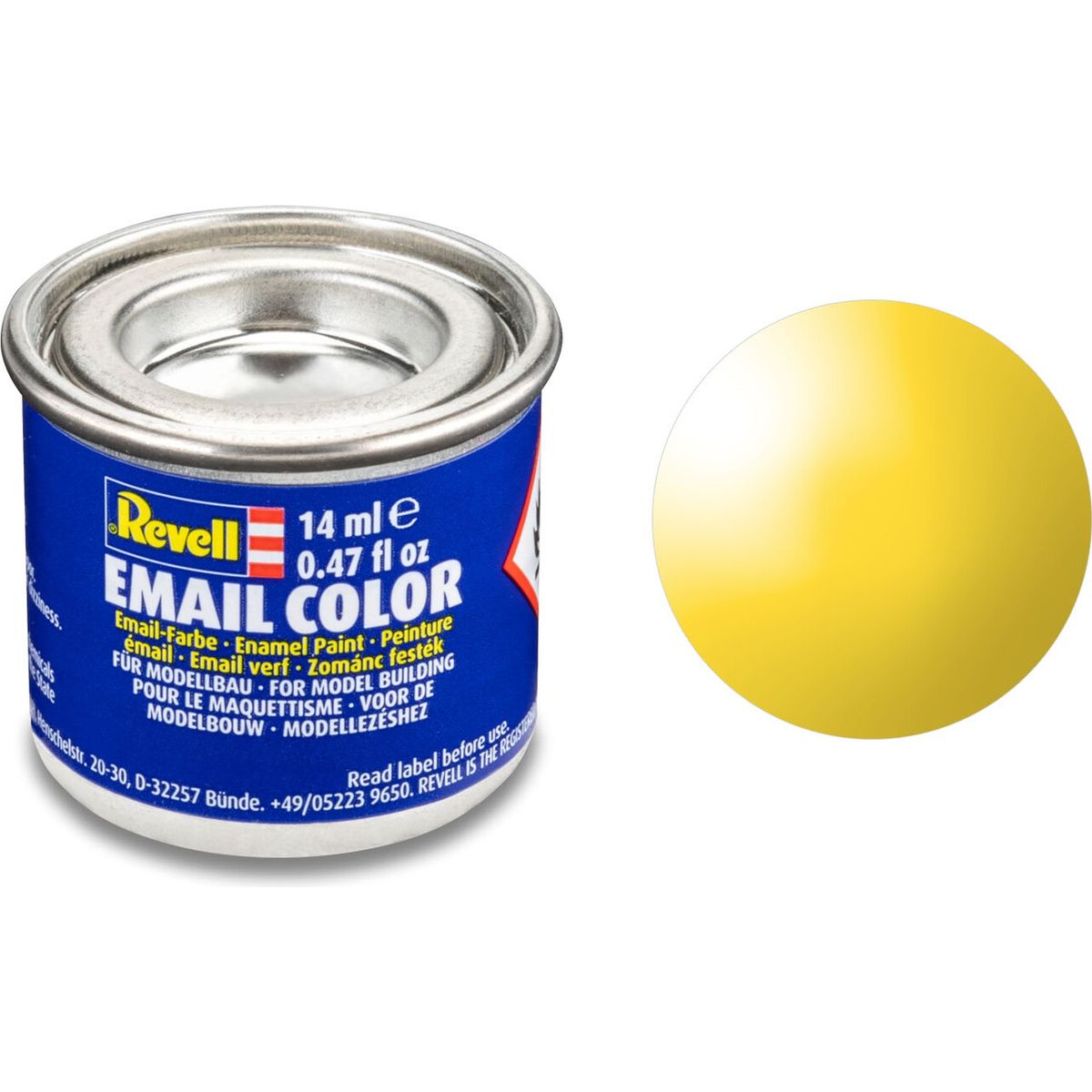 Emalje Maling Til Hobby - Revell - Yellow Gloss 14 Ml