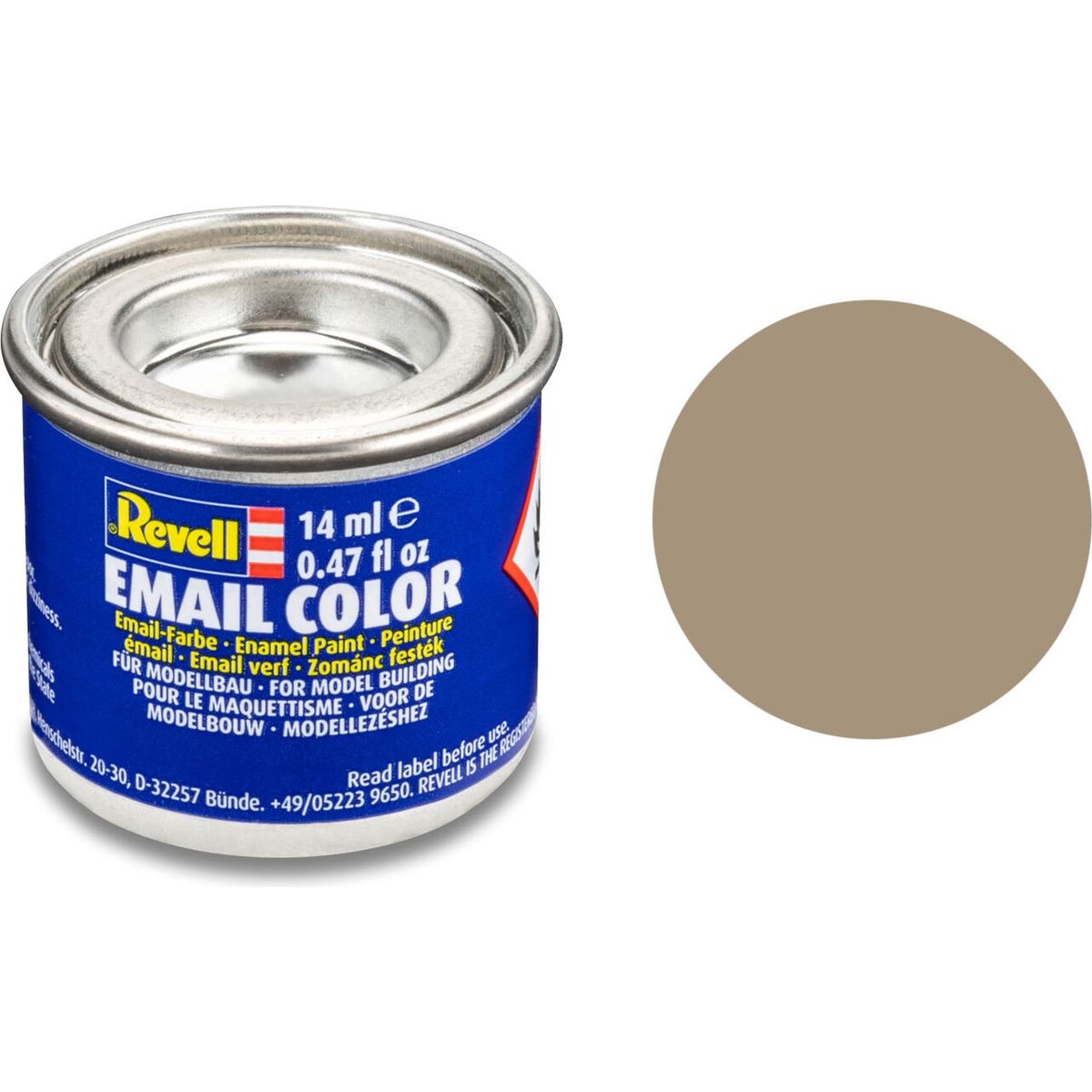 Emalje Maling Til Hobby - Revell - Beige Mat 14 Ml