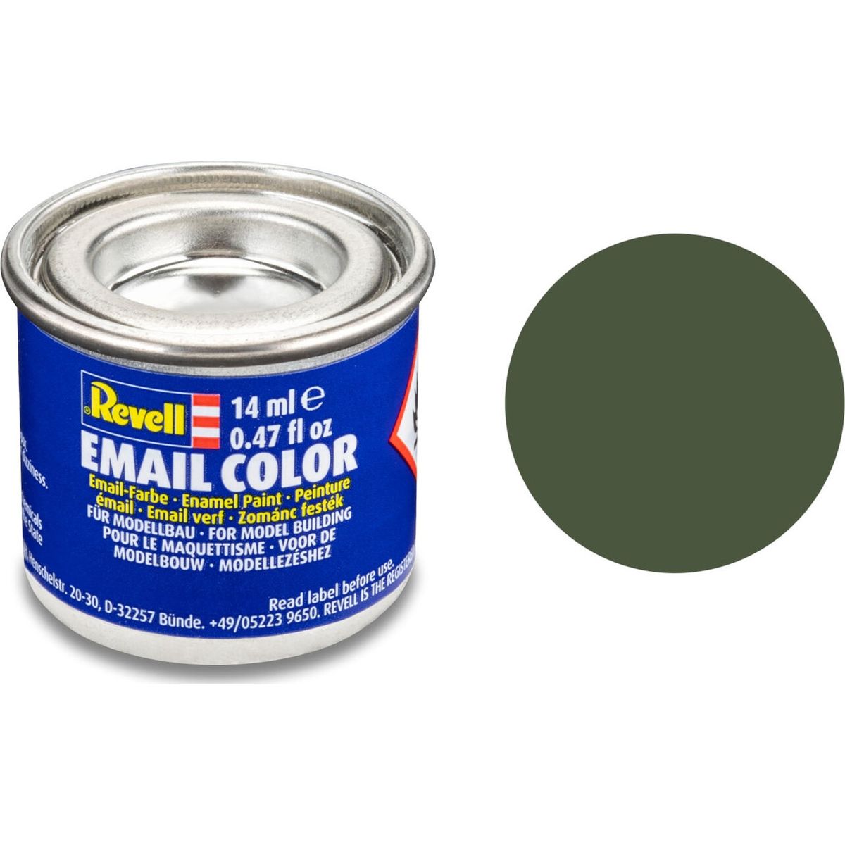 Emalje Maling Til Hobby - Revell - Bronze Green Mat 14 Ml