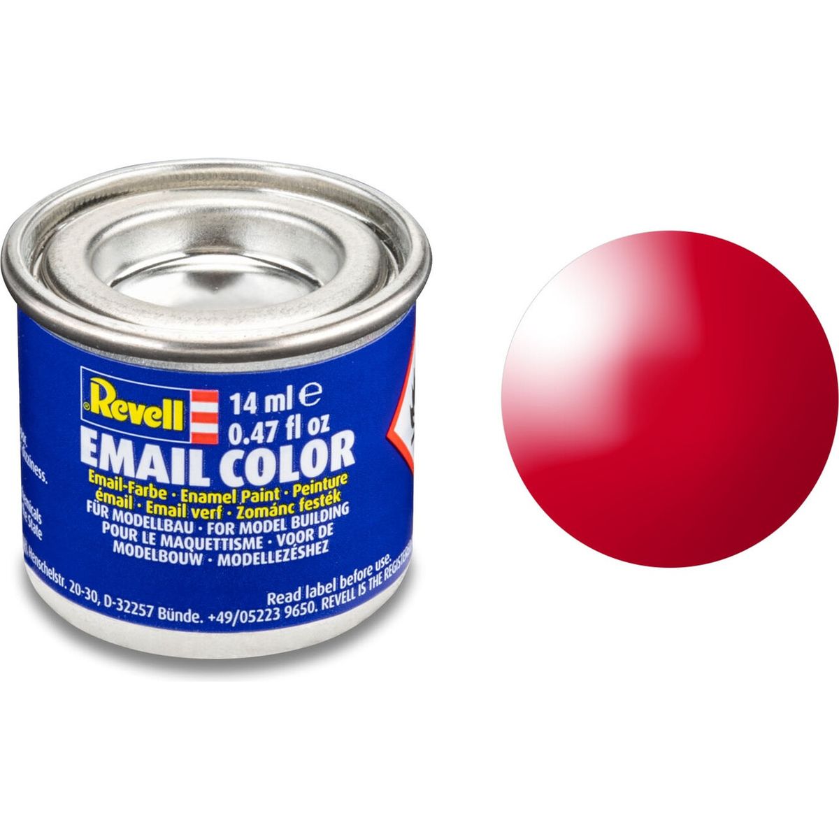 Emalje Maling Til Hobby - Revell - Italian Red Gloss 14 Ml