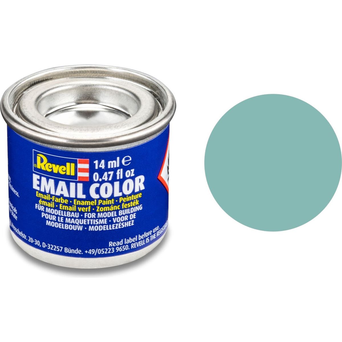 Emalje Maling Til Hobby - Revell - Light Blue Mat 14 Ml