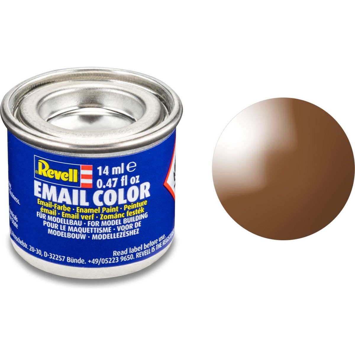 Emalje Maling Til Hobby - Revell - Mud Brown Gloss 14 Ml