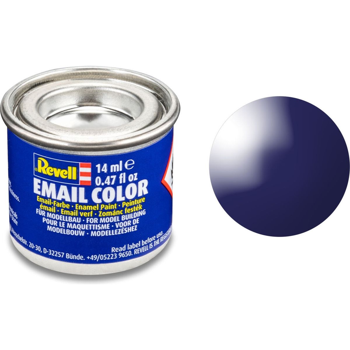 Emalje Maling Til Hobby - Revell - Night Blue Gloss 14 Ml