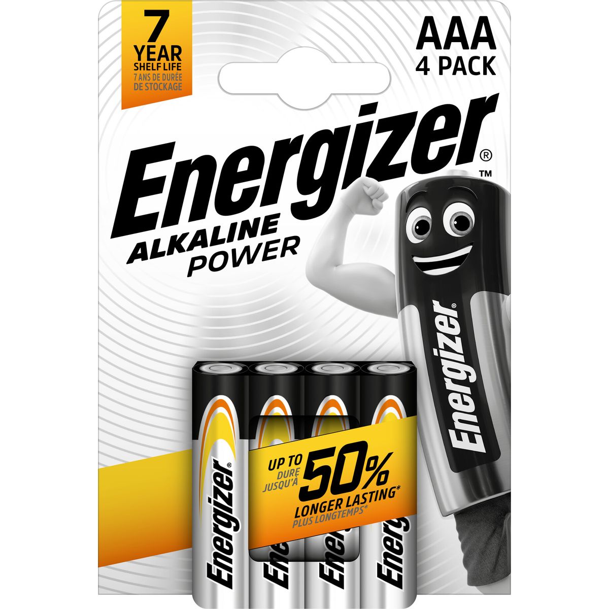 Energizer - Batteri Aaa/lr03 Alkaline Power 4-pak