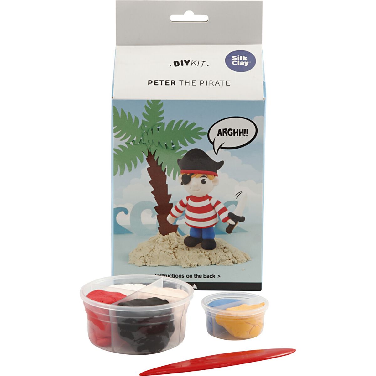 Silk Clay - Funny Friends - Diy Kit - Piraten Peter