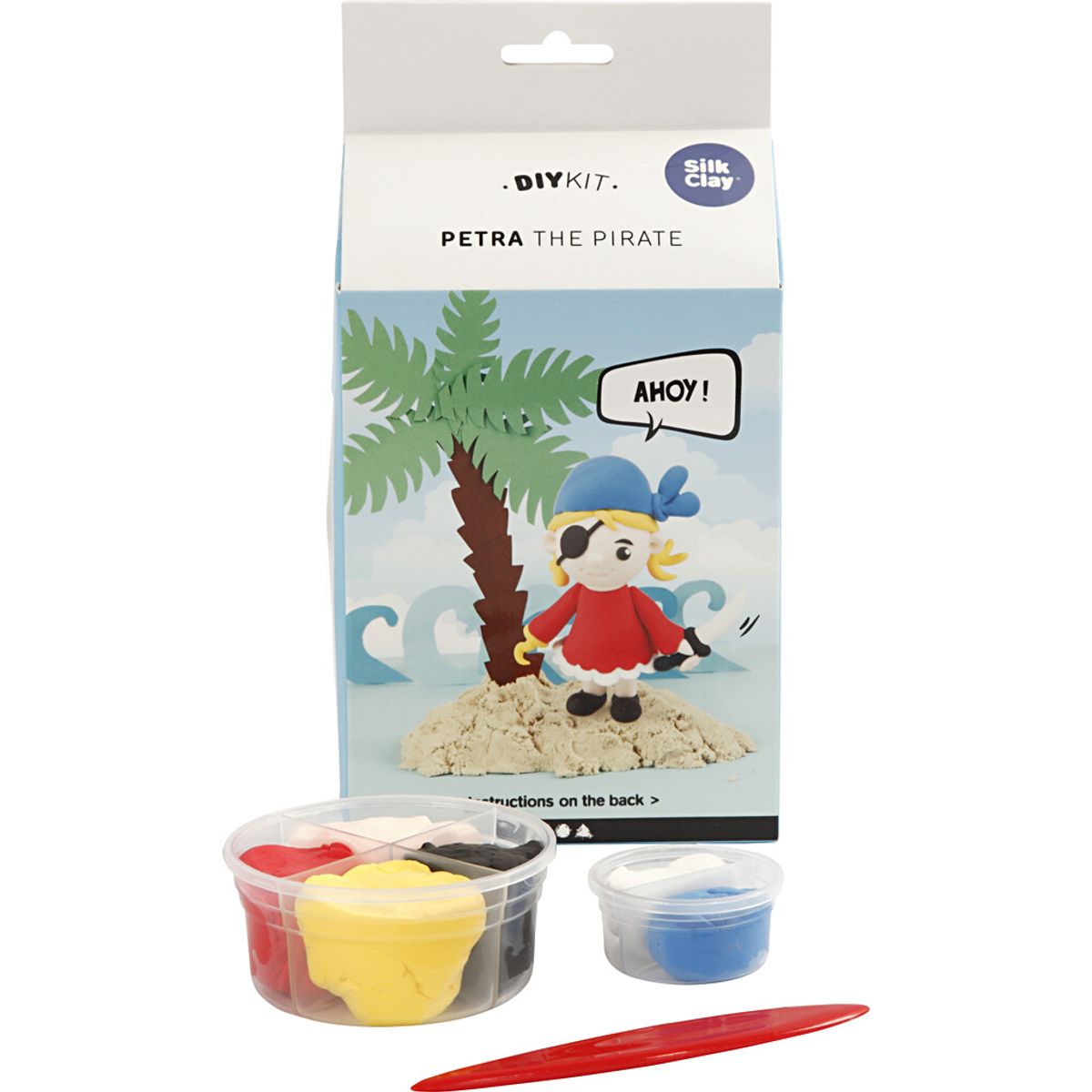 Silk Clay - Funny Friends - Diy Kit - Petra The Pirate