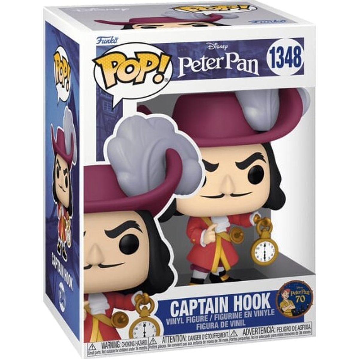 Funko Pop - Disney Peter Pan - Kaptajn Klo Figur - 1348