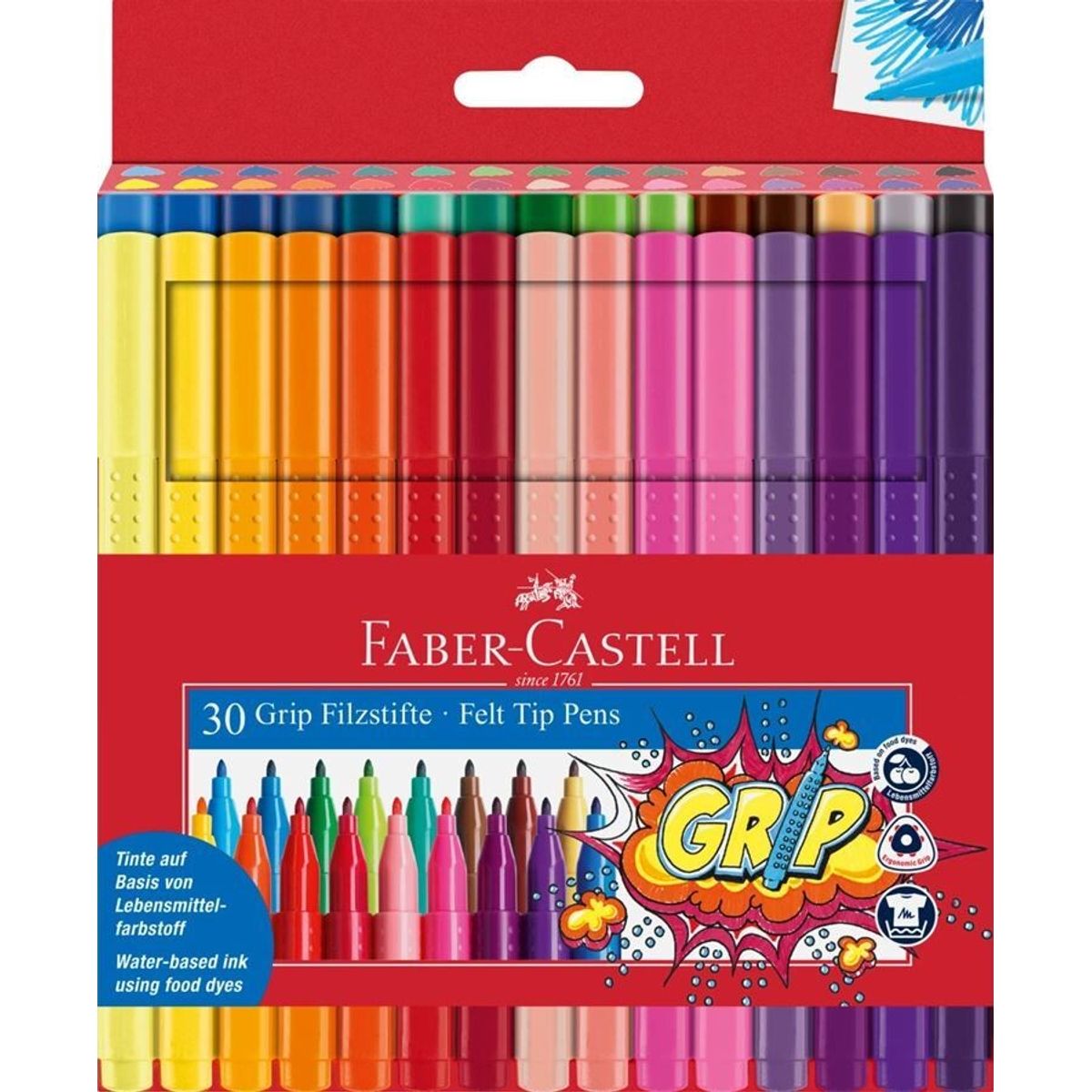 Faber-castell - Grip Farve Tuscher - 30 Stk