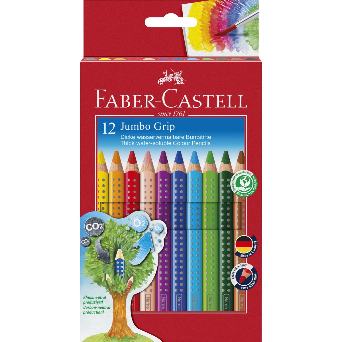 Faber-castell Farveblyanter - Jumbo Grip - 12 Stk.