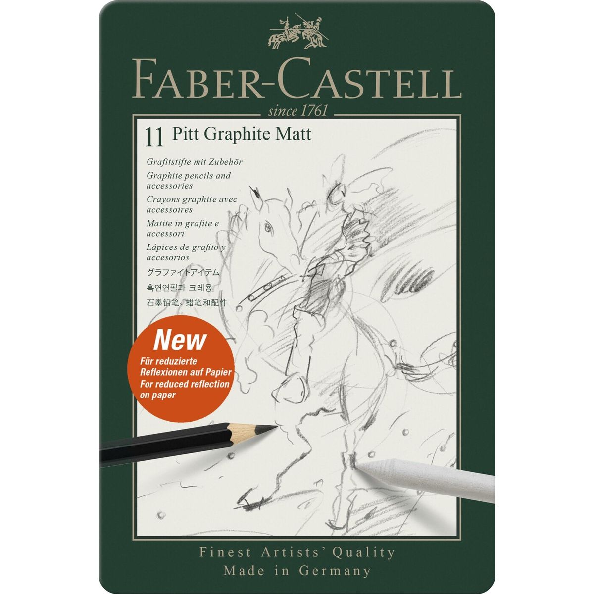 Faber-castell - Pitt Graphite Matt - Kulblyanter Sæt - 11 Dele