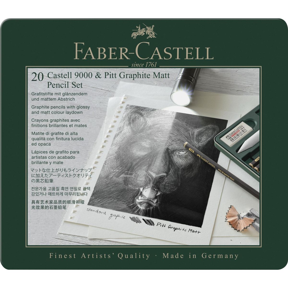 Faber-castell - Set Pitt Graphite Matt & Castell 9000 (115224)