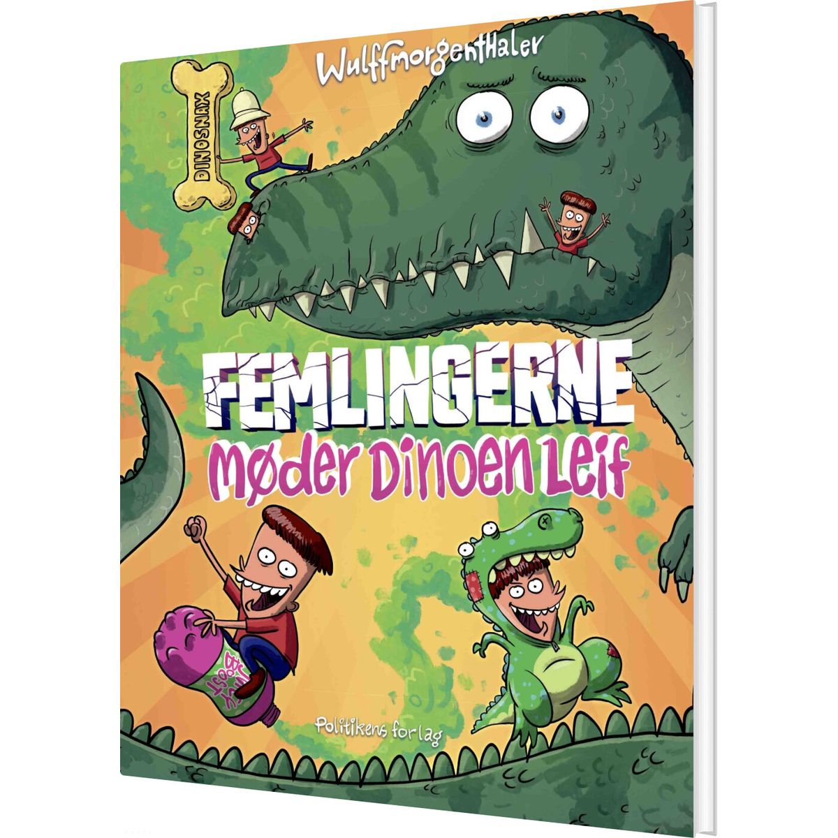 Femlingerne Møder Dinoen Leif - Mikael Wulff - Bog