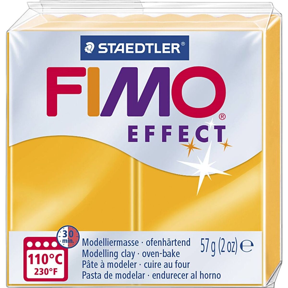 Fimo - Ler Til Ovn - Effect - Neon Orange - 57 G