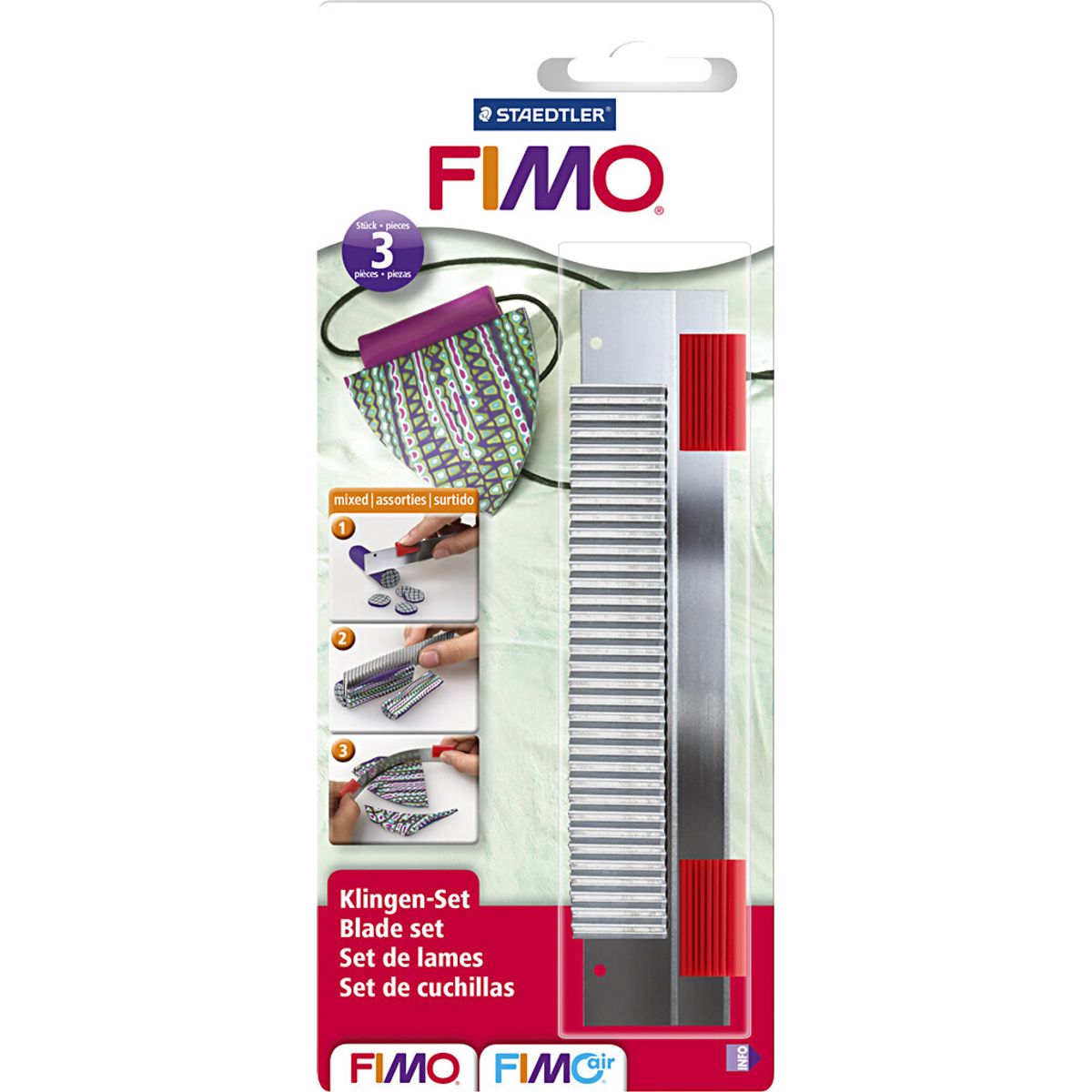 Fimo - Cutter Blades Sæt - Knive - 3 Stk - Staedtler