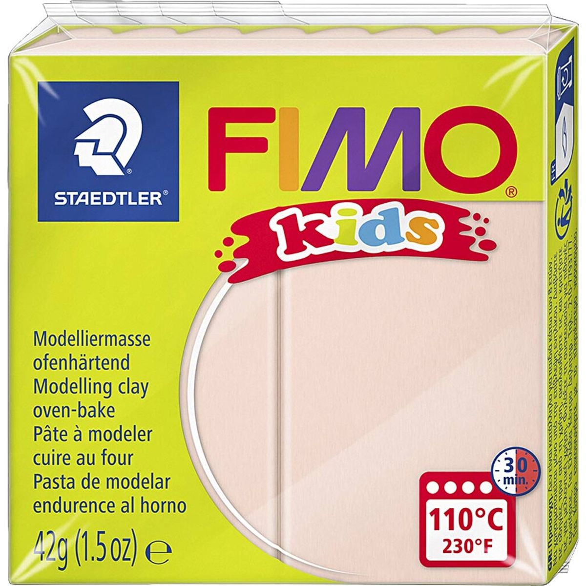 Fimo - Ler Til Ovn - Kids - Lys Pudder - 42 G