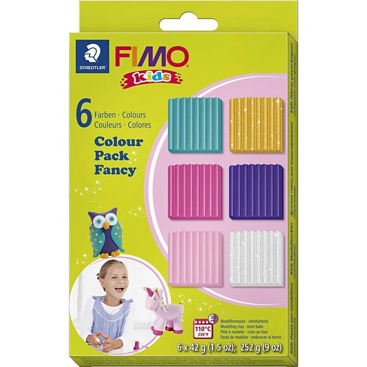 Fimo - Ler Til Ovn - Kids - Suppleringsfarver - 6x42 G