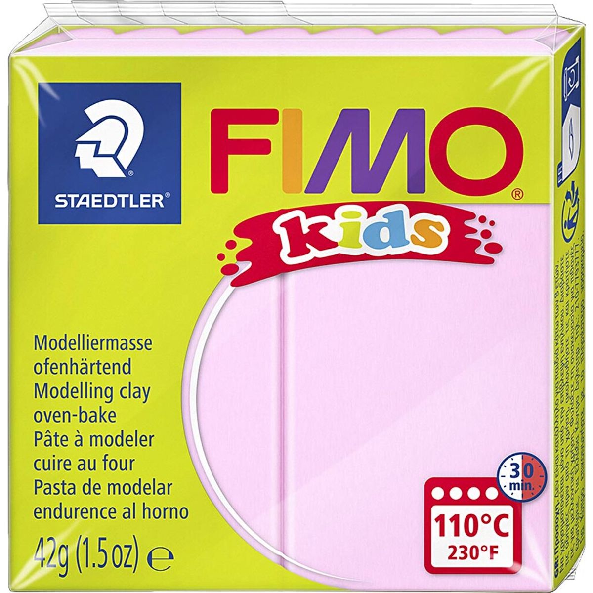 Fimo - Ler Til Ovn - Kids - Rosa - 42 G