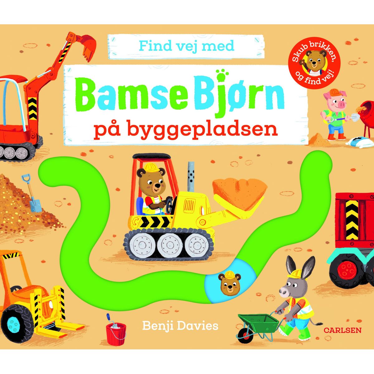 Find Vej Med Bamse Bjørn: På Byggepladsen - Benji Davies - Bog