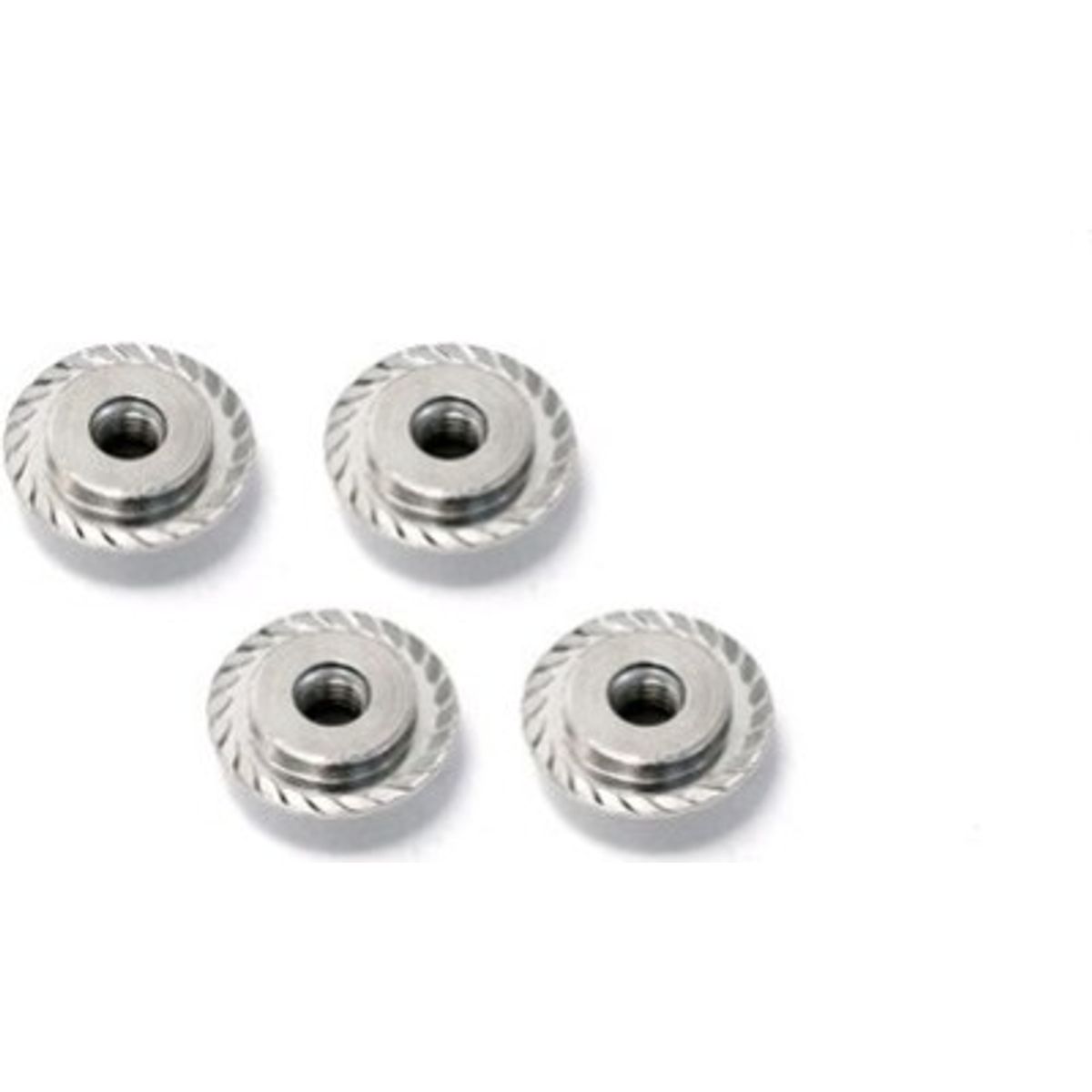 Flanged Lock Nut M5x8mm (silver/4pcs) - Hpz671 - Hpi Racing