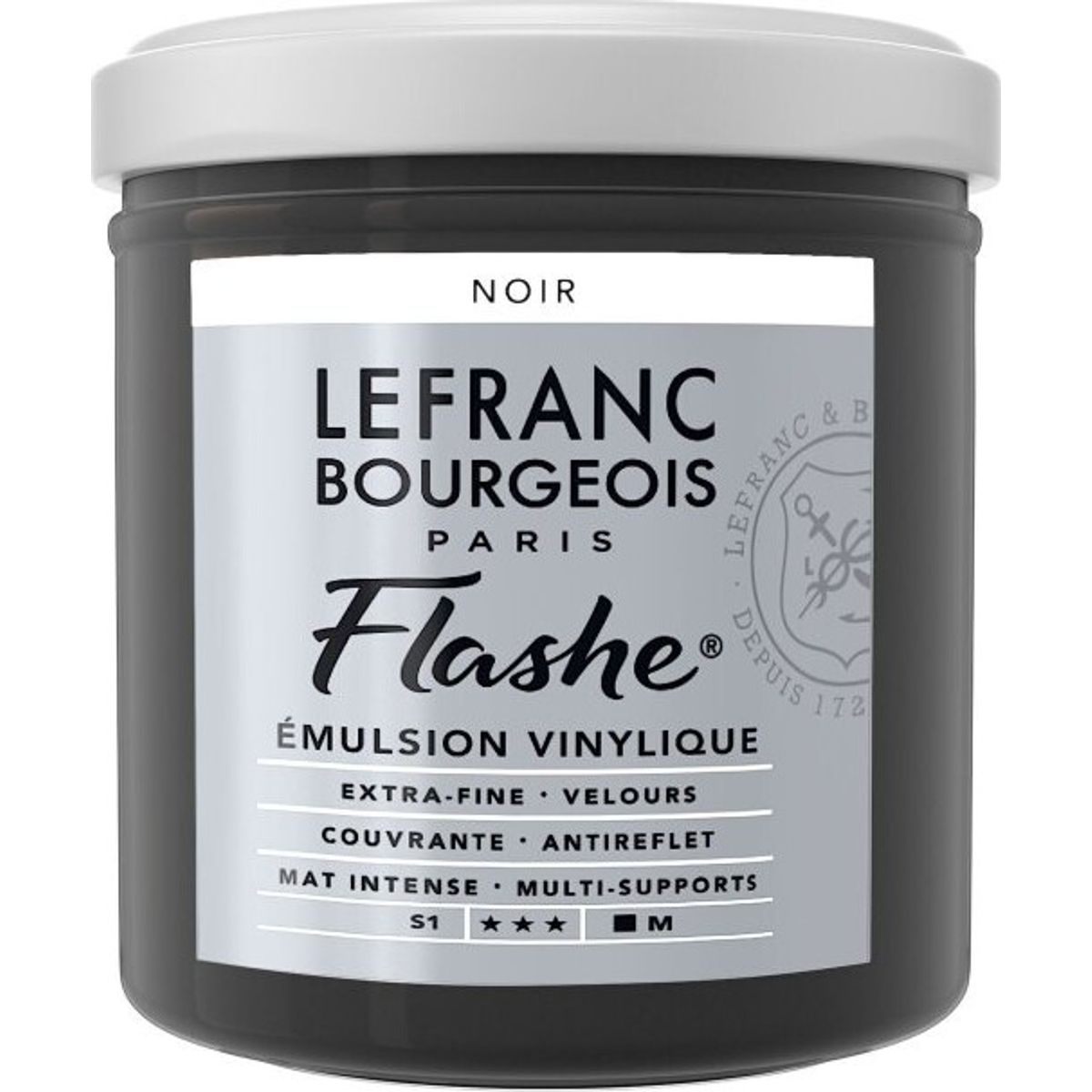 Lefranc & Bourgeois - Akrylmaling - Flashe - Sort 125 Ml