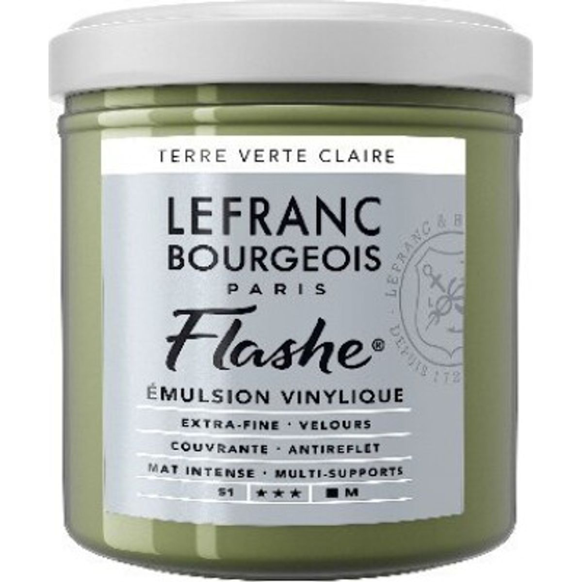 Lefranc Bourgeois - Flashe Akrylmaling - Light Green Earth - 125 Ml