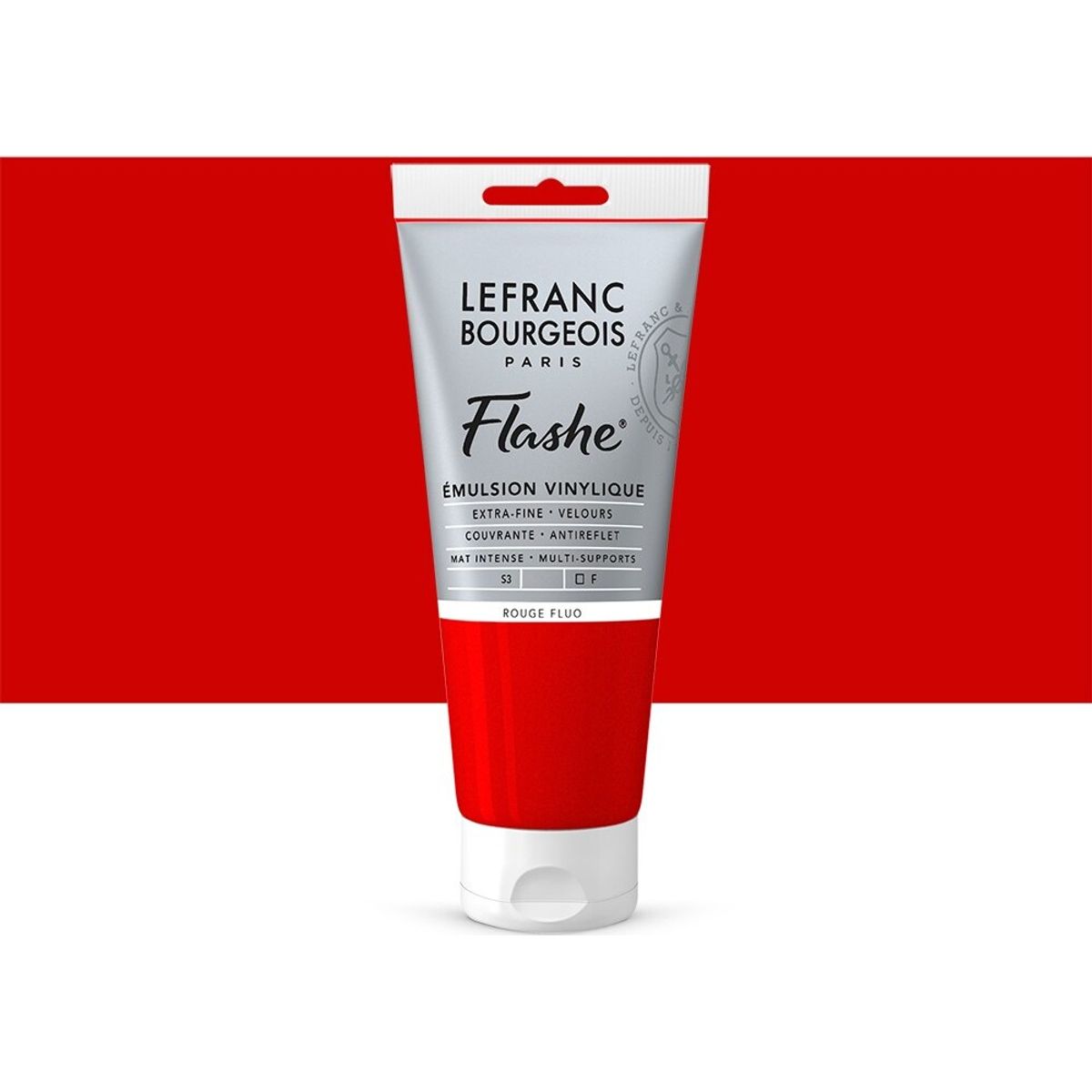 Lefranc & Bourgeois - Akrylmaling - Flashe - Fluorescent Red 80 Ml