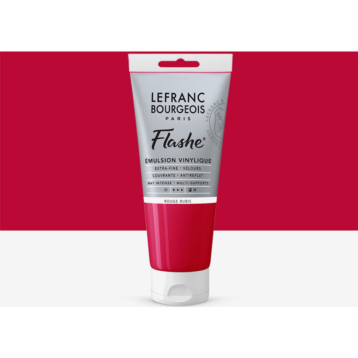 Lefranc Bourgeois - Flashe Akrylmaling - Ruby Red - 80 Ml