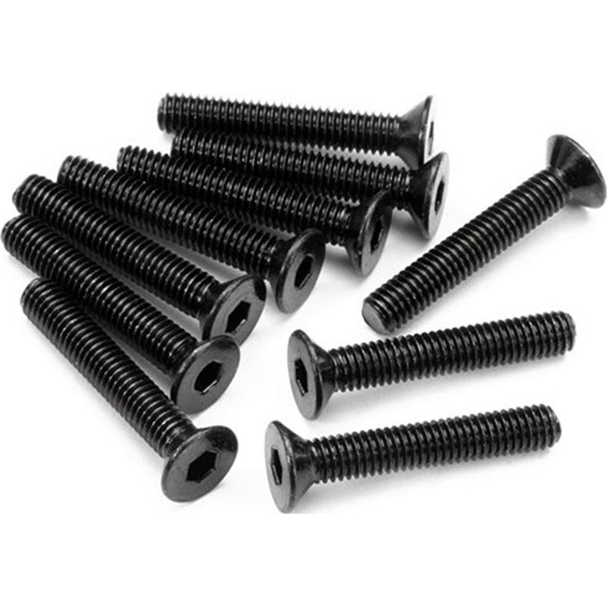 Flat Head Screw M3x18mm (hex Socket/10pcs) - Hpz086 - Hpi Racing