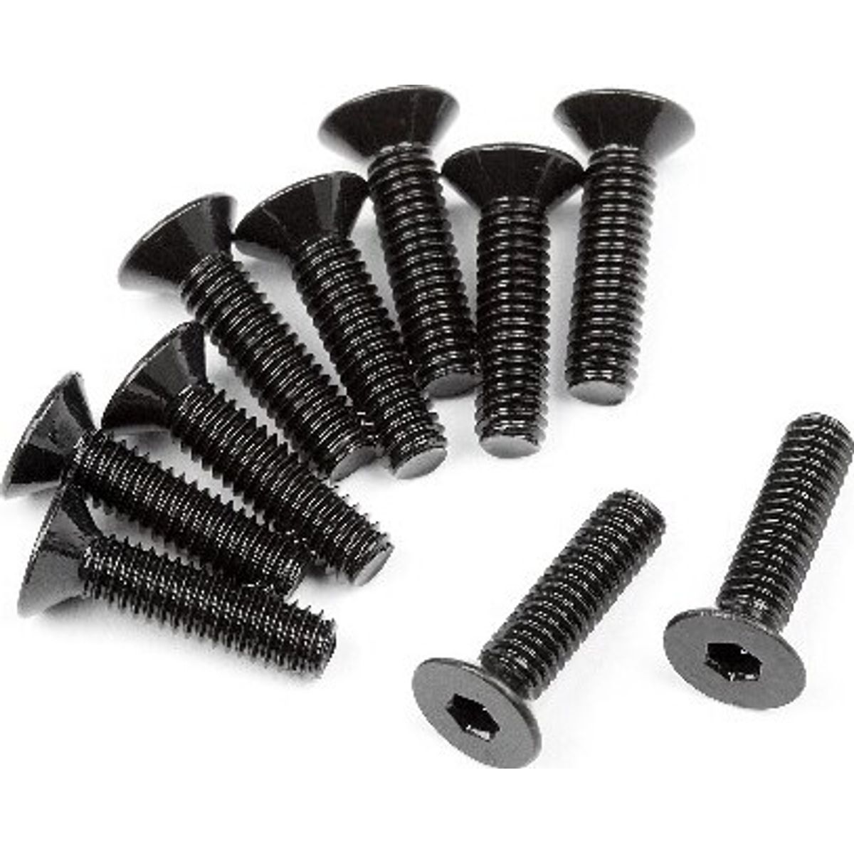 Flat Head Screw M2.5x10mm (hex Socket/10pcs) - Hp107375 - Hpi Racing