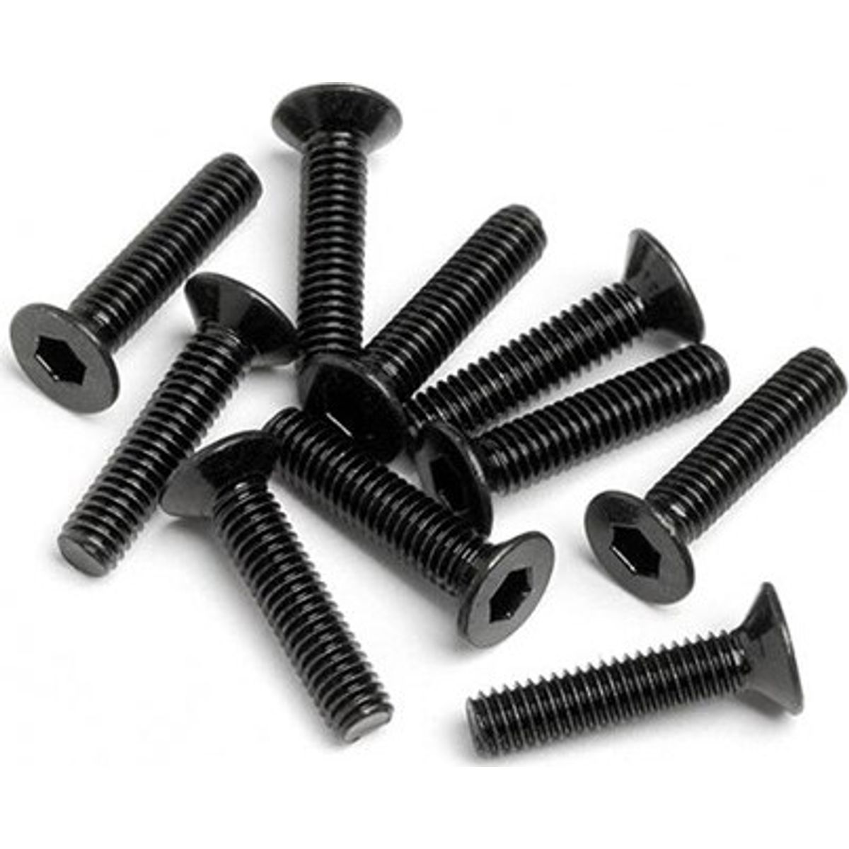 Flat Head Screw M2.5x12mm (hexsocket/10pcs) - Hpz449 - Hpi Racing