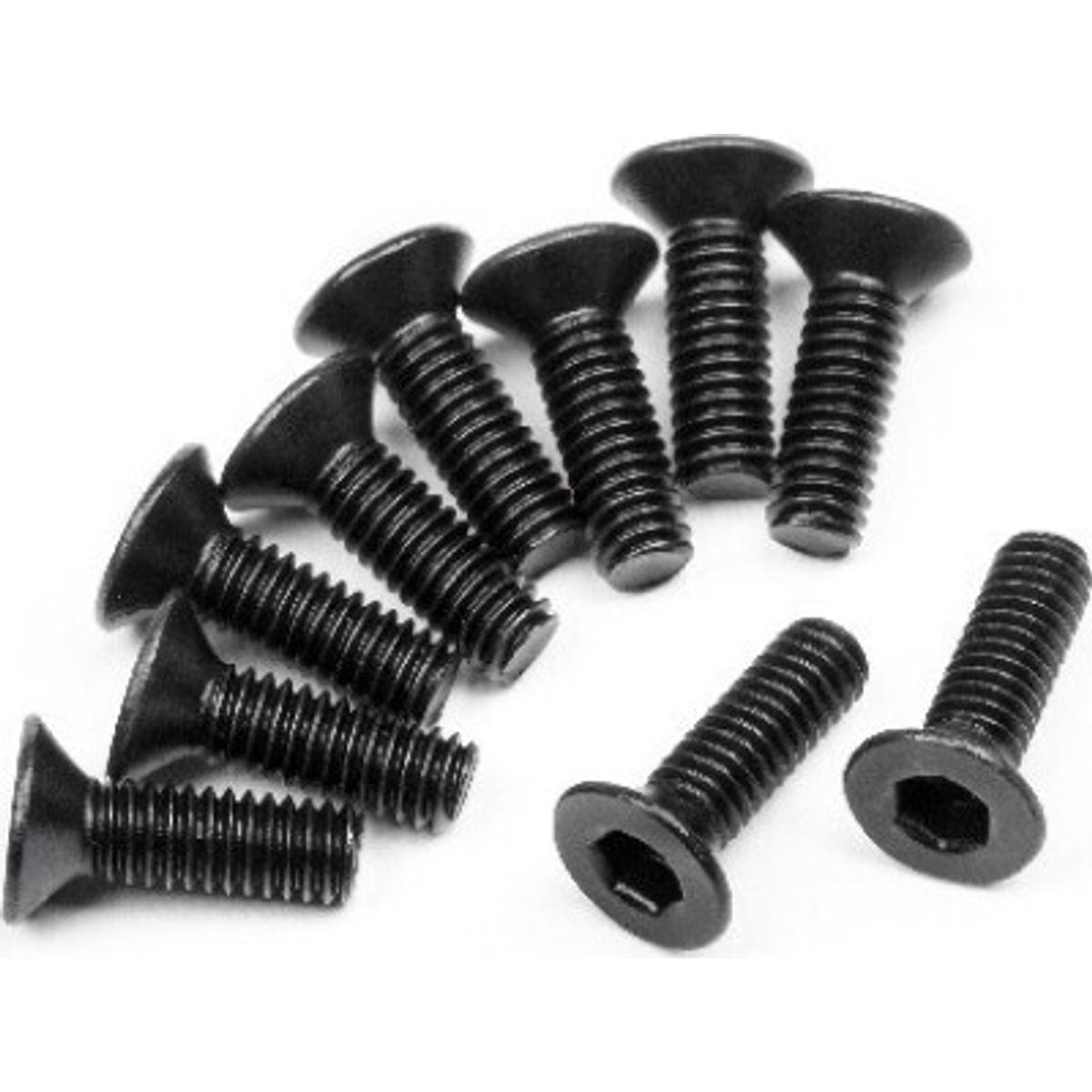 Flat Head Screw M2.5x8mm (hex Socket/10pcs) - Hp113719 - Hpi Racing