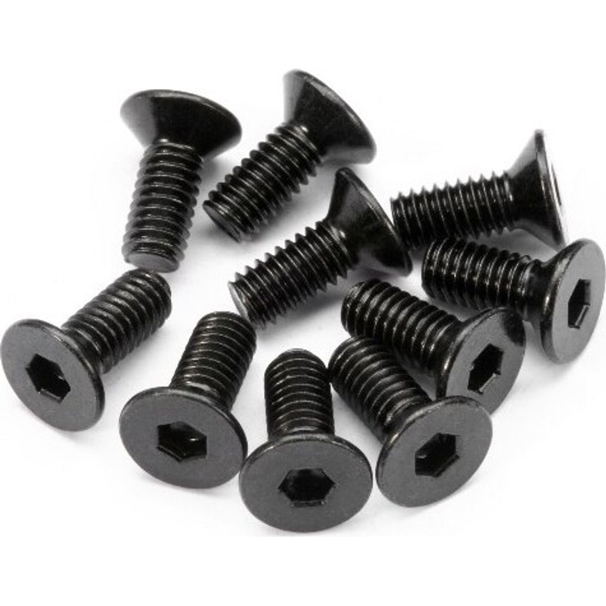 Flat Head Screw M4x10mm (hex Socket/10pcs) - Hp94529 - Hpi Racing