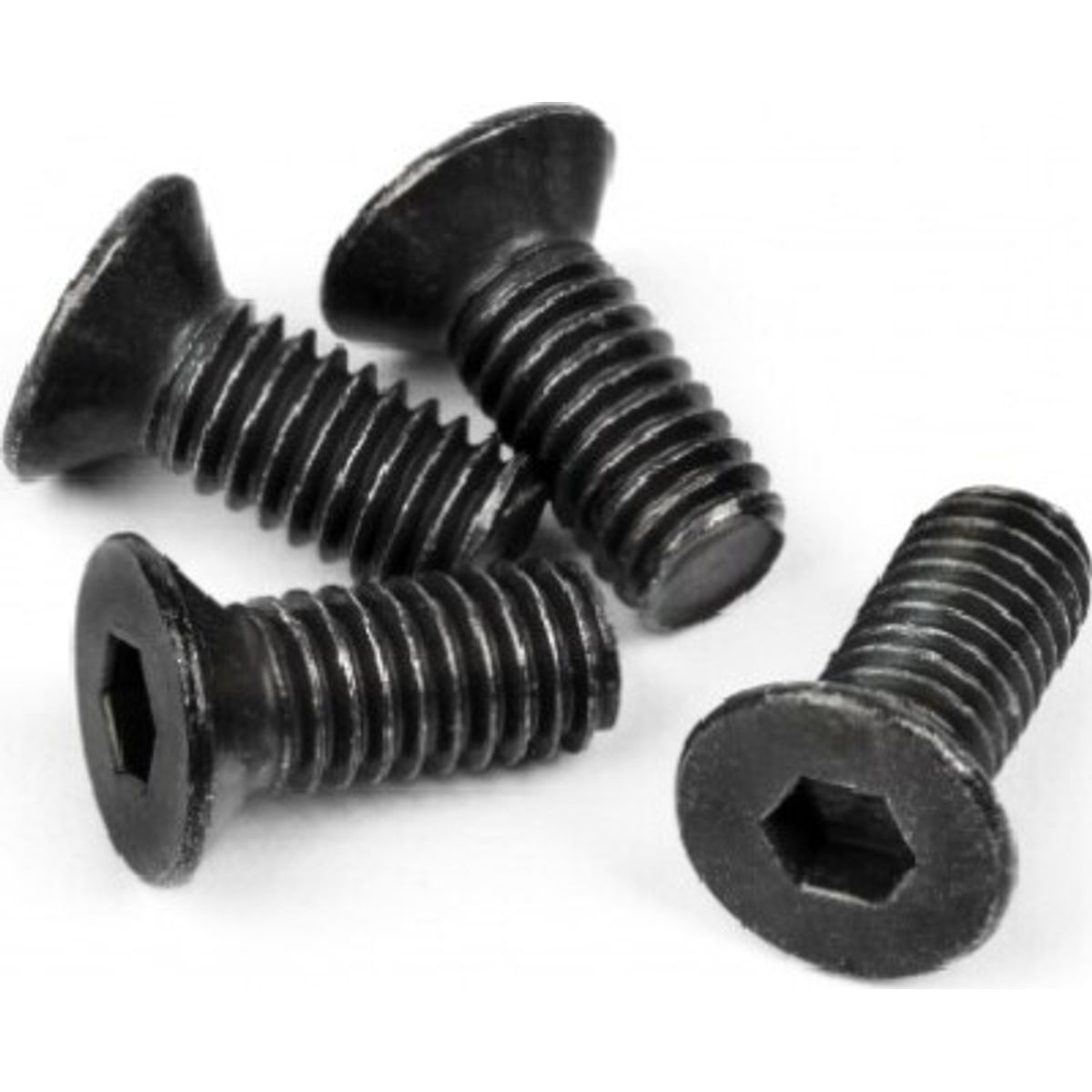 Flat Head Screw M4x10mm (hex Socket/thin Type/4pc) - Hpz307 - Hpi Racing