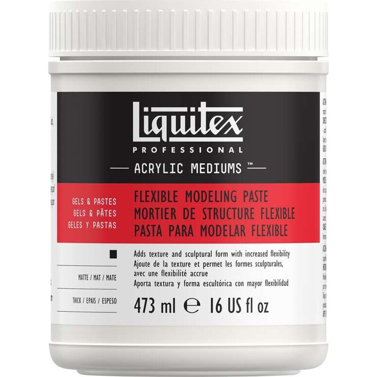 Liquitex - Flexible Modeling Paste Gel Medium - Modelleringspasta 473 Ml