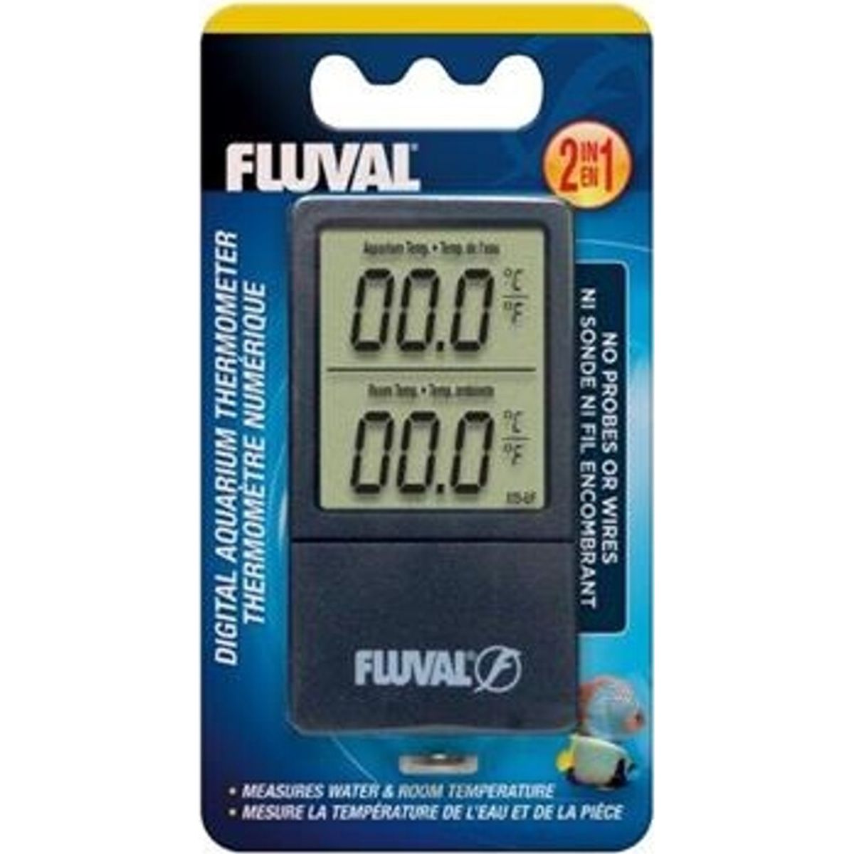 Fluval - 2-in-1 Digital Akvarie Termometer