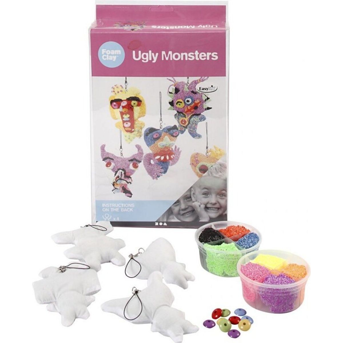 Foam Clay - Ugly Monsters Modellervoks Diy Sæt