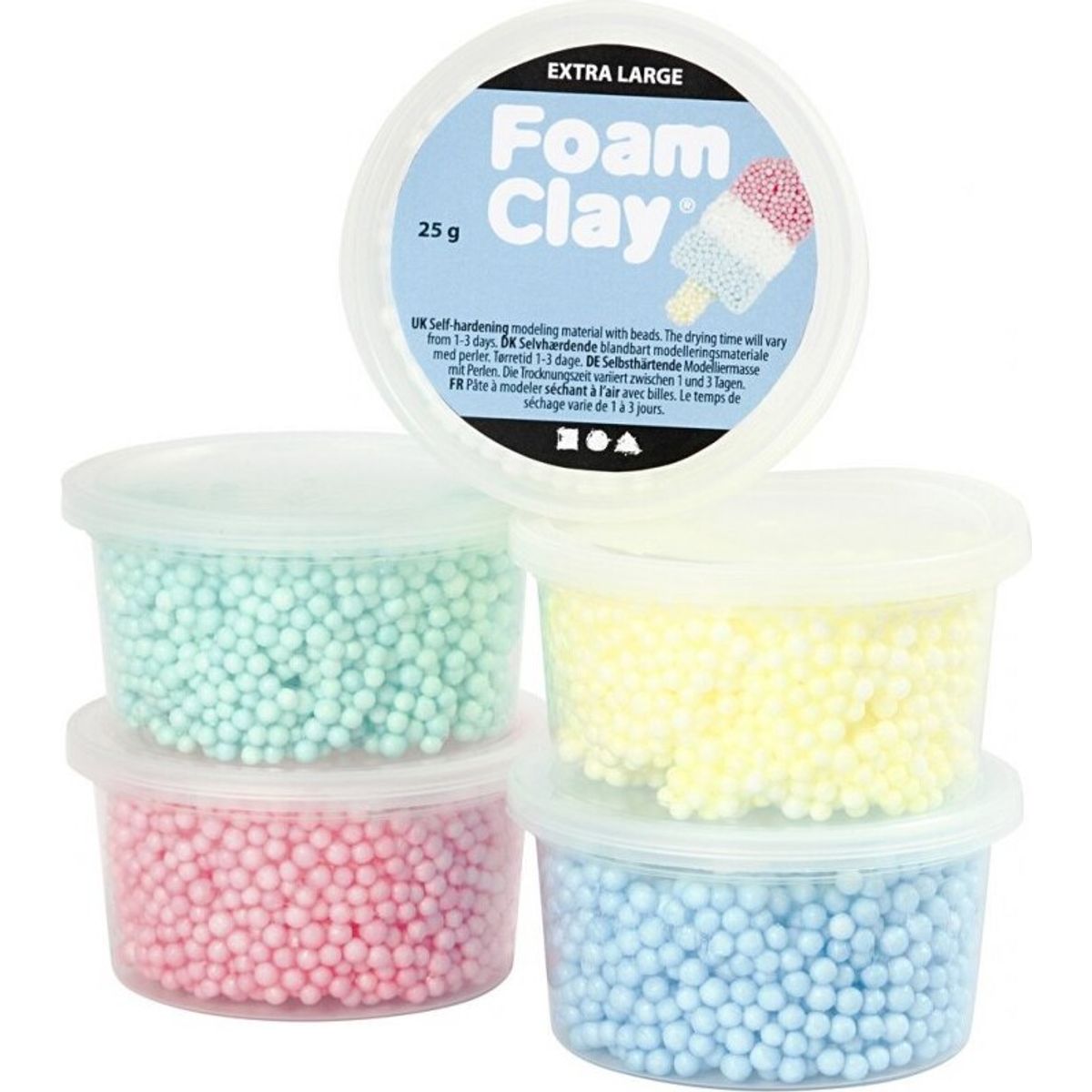 Foam Clay - Extra Stor - 5x25 G