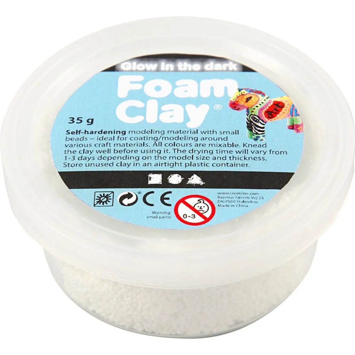 Foam Clay - Glow In The Dark - Modellervoks - 35 G