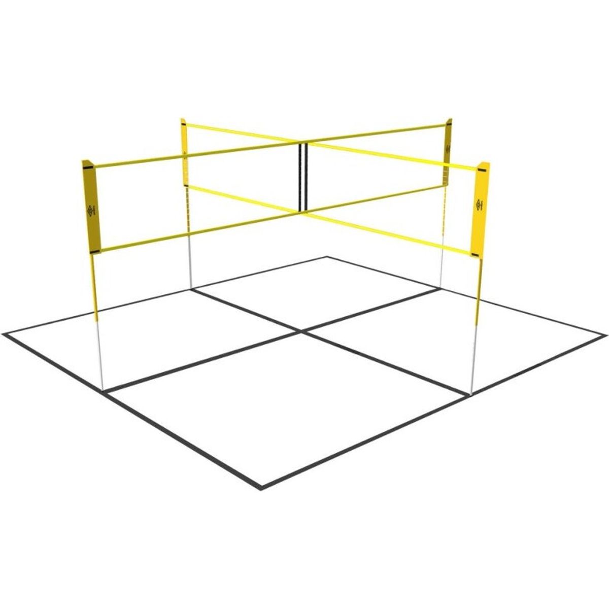 Fodbold Volley Net Til 4 Personer - 400 X 400 Cm - Umbro