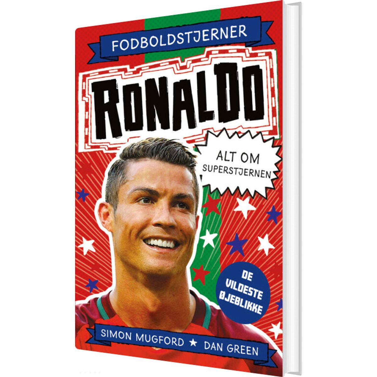 Fodboldstjerner - Ronaldo - Alt Om Superstjernen (de Vildeste øjeblikke) - Dan Green - Bog