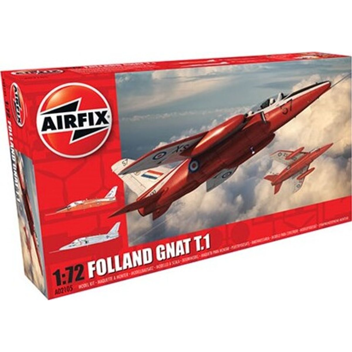 Airfix - Folland Gnat T.1 Fly Byggesæt - 1:72 - A02105