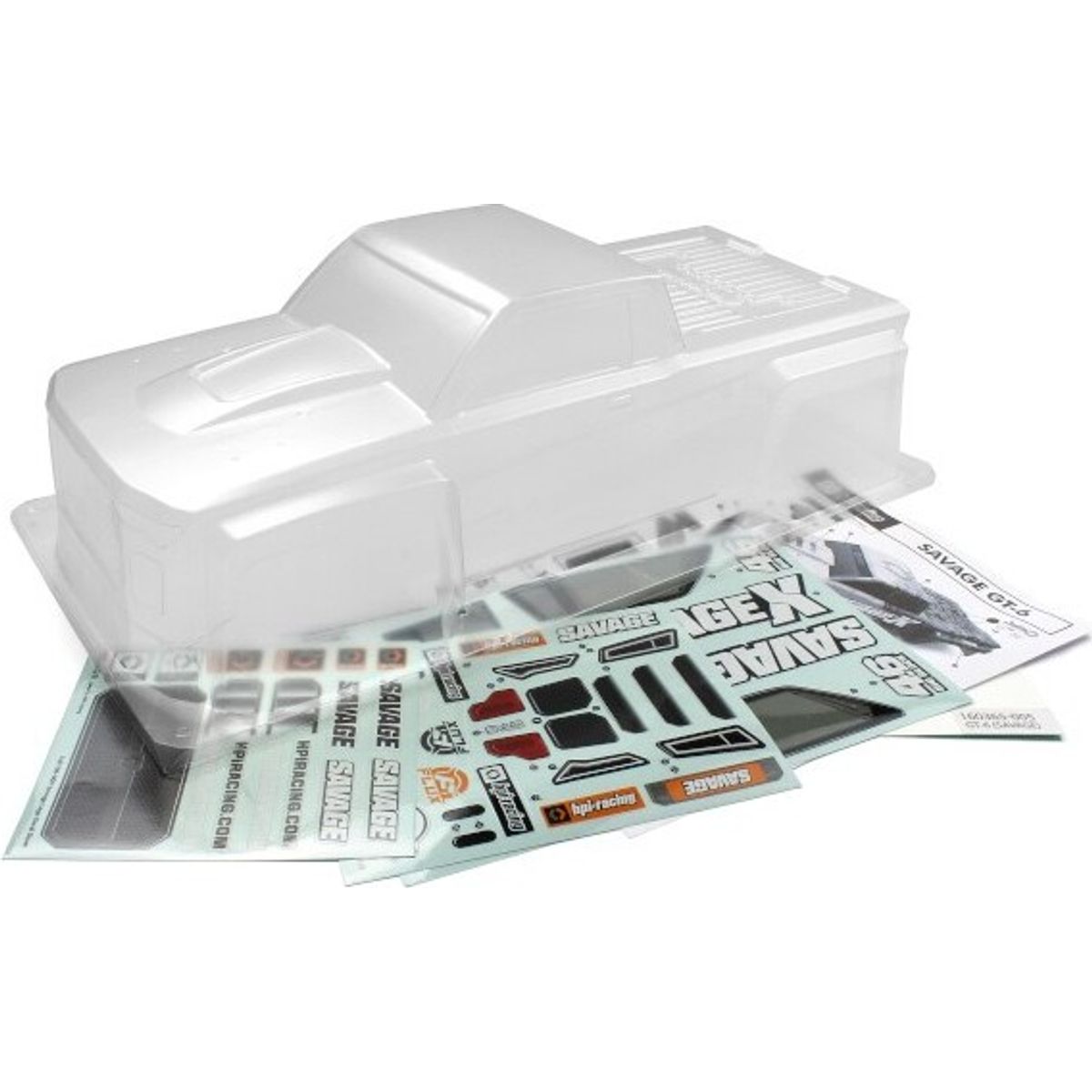 Gt-6 Sportcab Clear Truck Body (savage) - Hp160365 - Hpi Racing