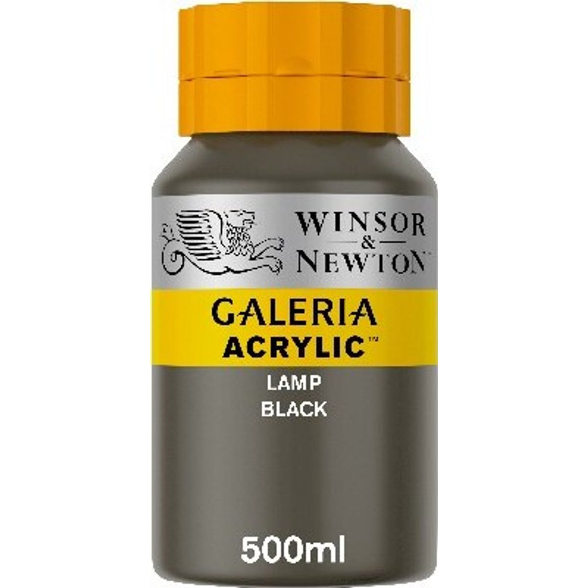 Winsor & Newton - Akrylmaling - Lamp Black 500 Ml