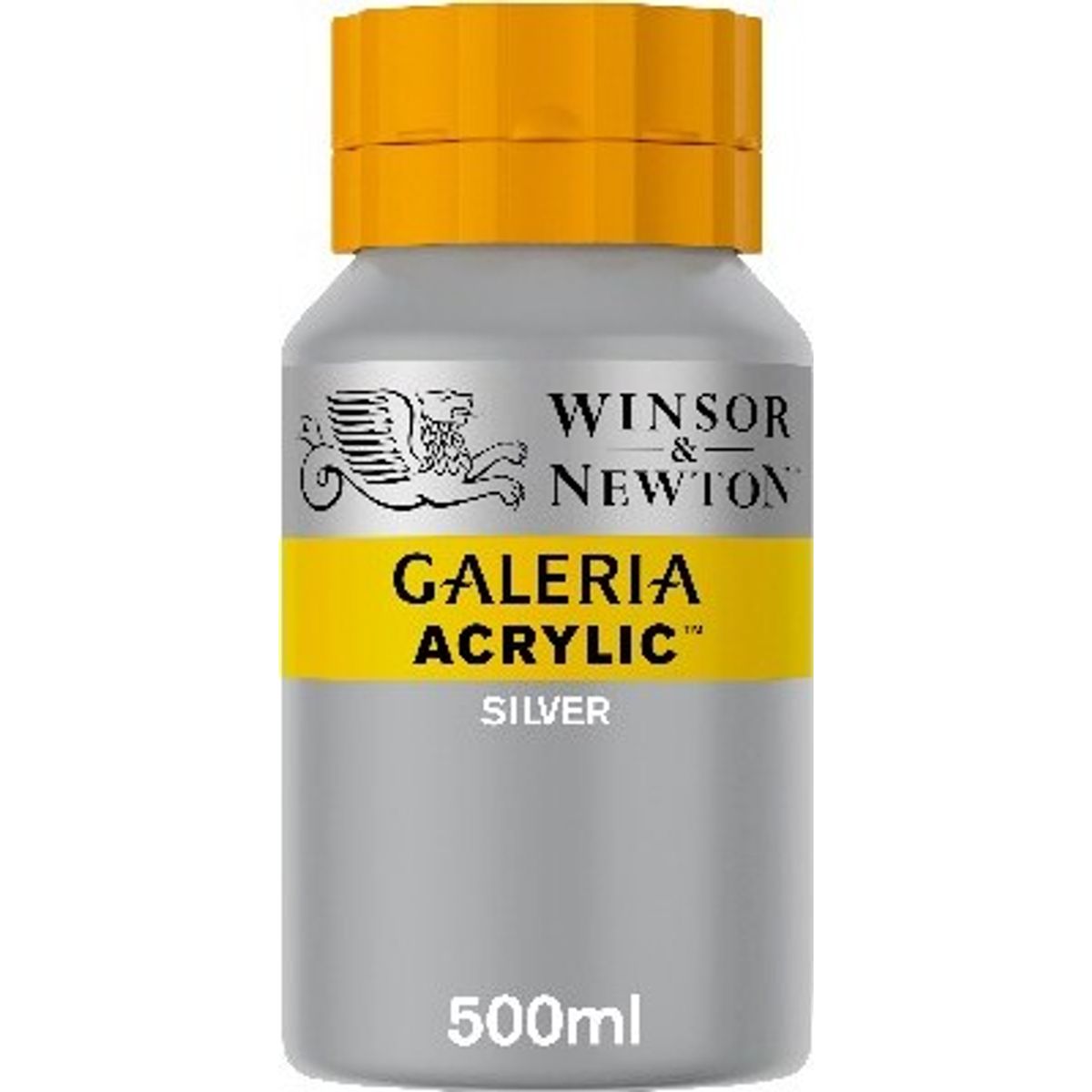 Winsor & Newton - Akrylmaling - Sølv 500 Ml