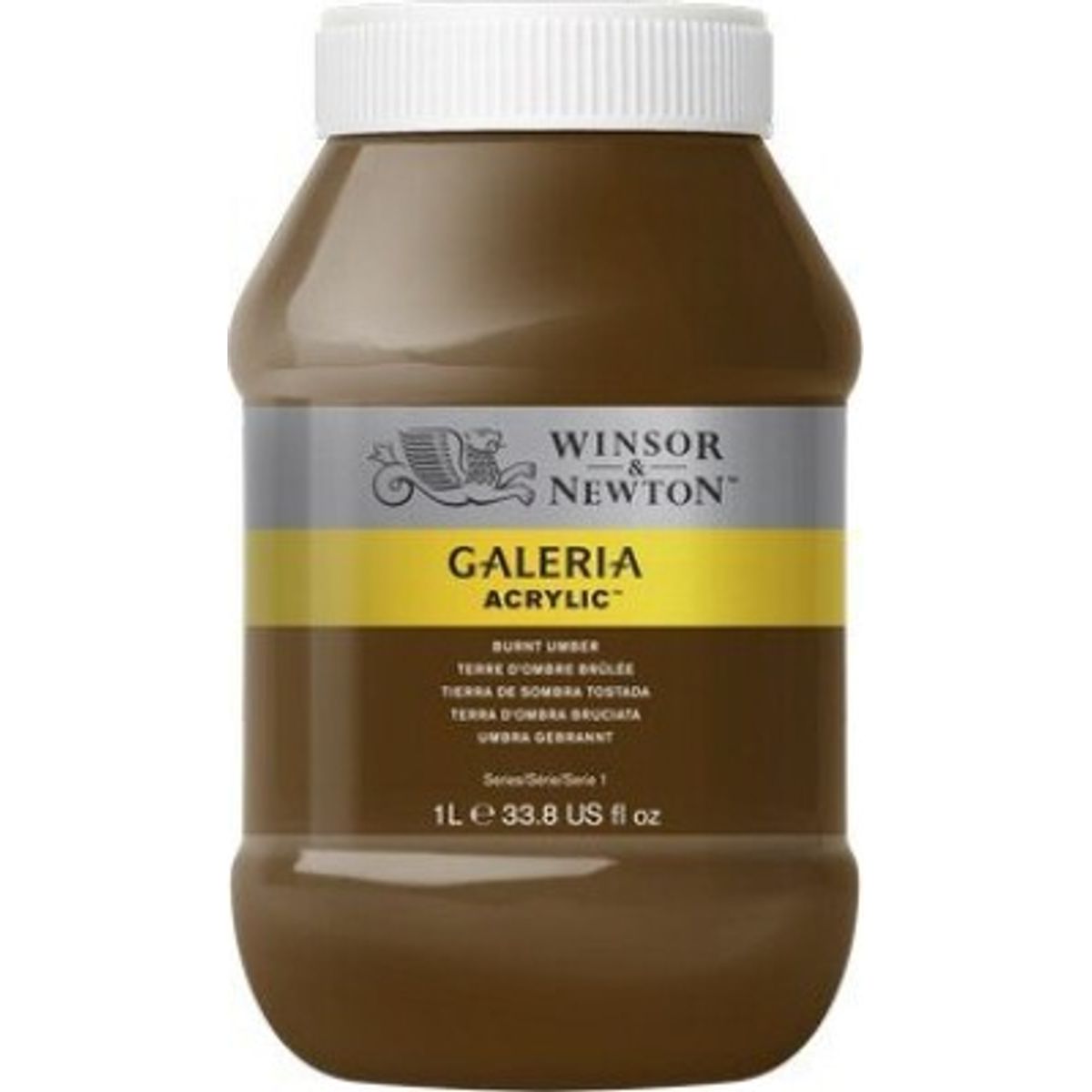 Winsor & Newton - Galeria Akrylmaling - Burnt Umber 1000 Ml