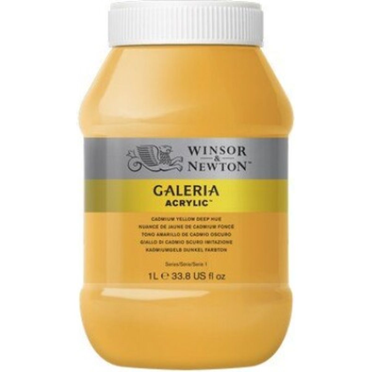 Winsor & Newton - Galeria Akrylmaling - Cadmium Yellow Deep 1000 Ml