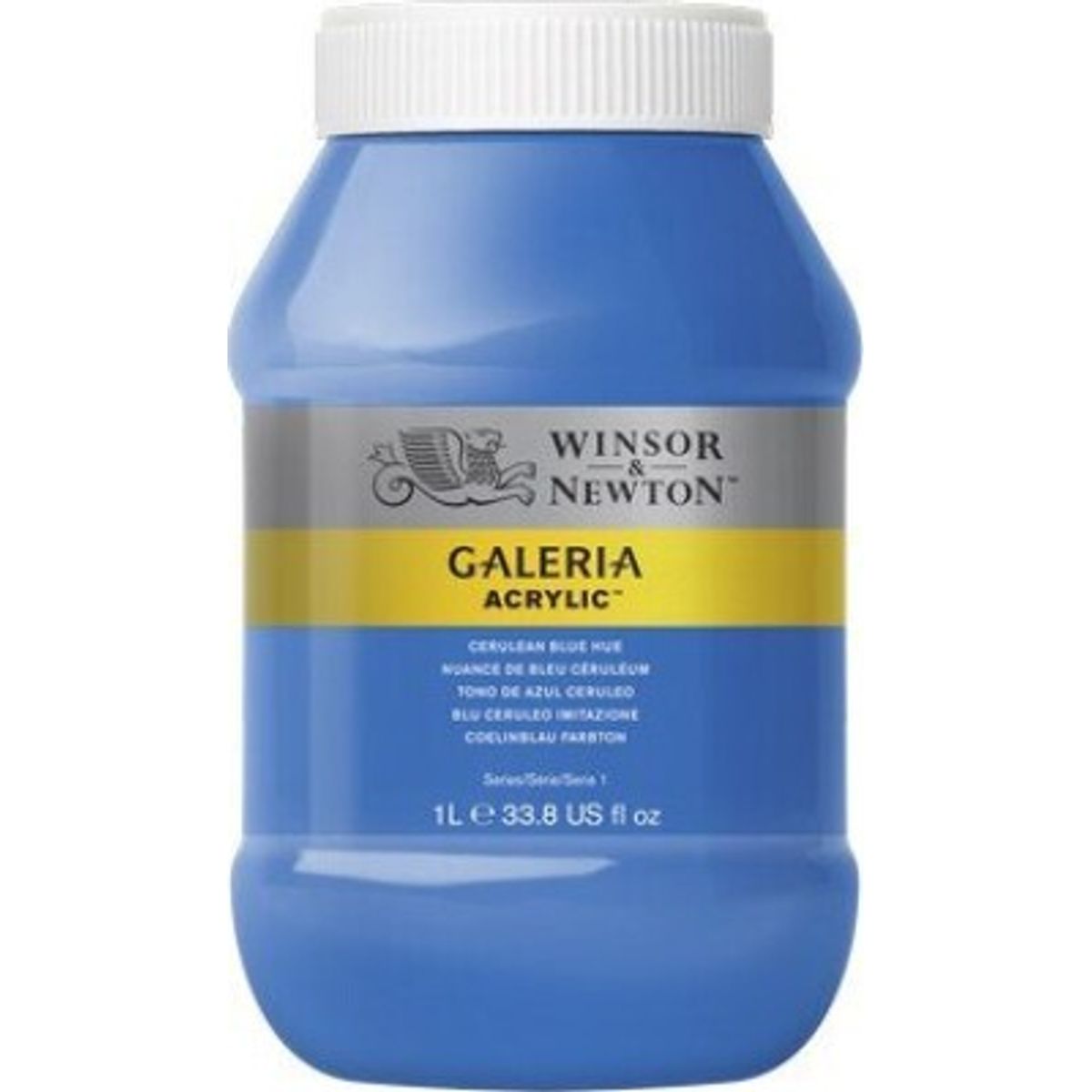 Winsor & Newton - Galeria Akrylmaling - Cerulean Blue 1000 Ml