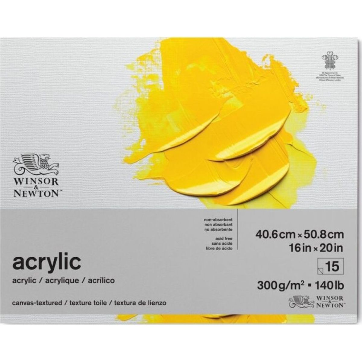 Winsor & Newton - Akrylpapir - 41x51 Cm - 15 Ark