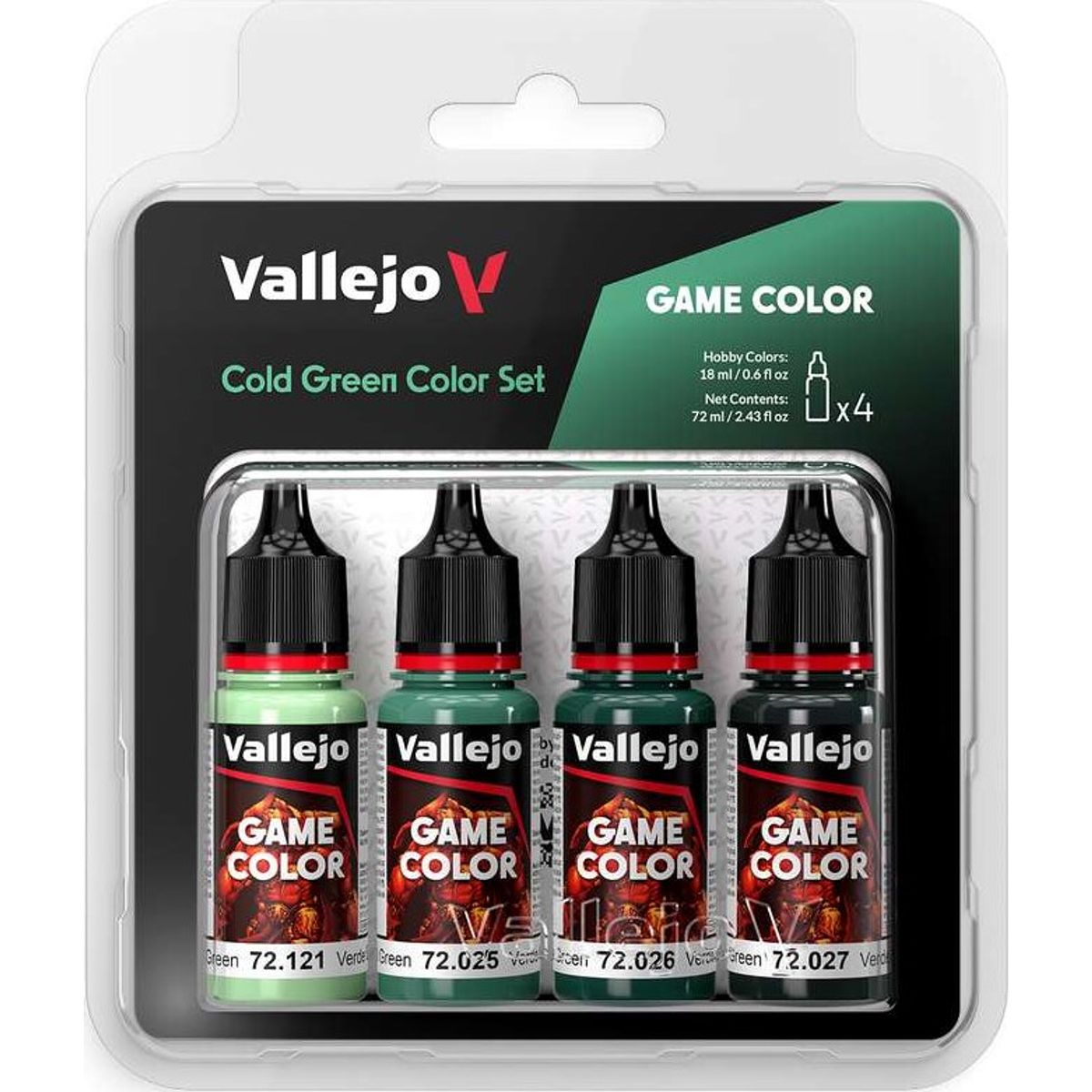 Vallejo - Game Color - Cold Green Color Set - 4x18 Ml